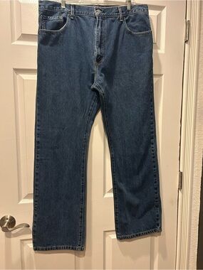 Levi's Men's Bootcut Jeans in Blue Denim
